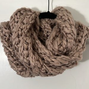 Dusty lavender soft knit scarf